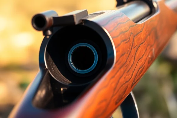 Detailed shot of a 32WIN cartridge in a vintage Winchester rifle, highlighting craftsmanship and historical appeal for firearm enthusiasts.