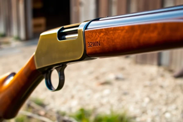 Mastering the 32WIN Cartridge: History, Usage, and Modern Applications Authentic 32WIN rifle with traditional wood stock and metal finish, ideal for hunting and collection.