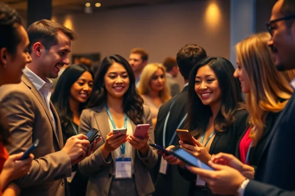 Screenshot of Orvo – Best Personal CRM for Networking Events helping professionals organize contacts effortlessly at a busy event