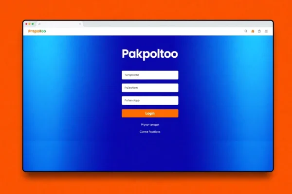 Pakpoltoto login page showing user credentials input with secure access theme for Indonesian players seeking online lottery login assistance.