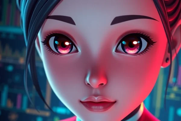 Detailed view of a friendly, unfiltered nsfw ai chatbot avatar engaging in a private conversation, highlighting realism and emotional connection.