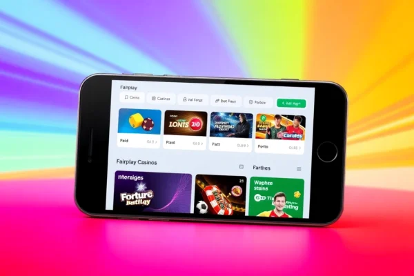 Seamless betting experience with the fairplay app on mobile screens showing live sports odds and casino games for Indian users.
