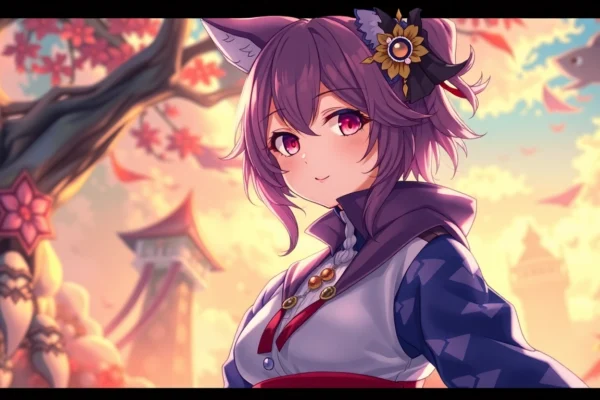 AI hentai generator creating a detailed, customizable anime-style character in dynamic pose with vibrant colors and fantasy setting for realistic visual storytelling