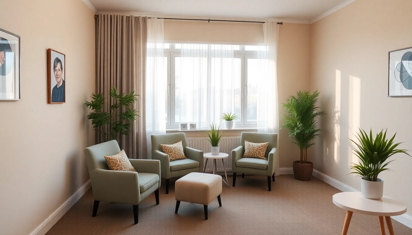 Psychoterapia Lublin: Comforting therapy session setting with welcoming ambiance, emphasizing mental health support.