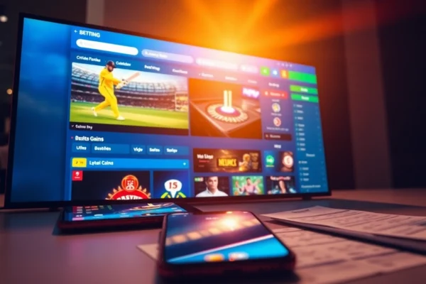 Kheloyaar betting platform with cricket and casino games interface in action for Indian players