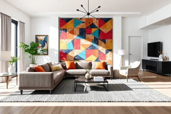 Modern Tappeti moderni Milano enhance stylish interiors with vibrant patterns and textures