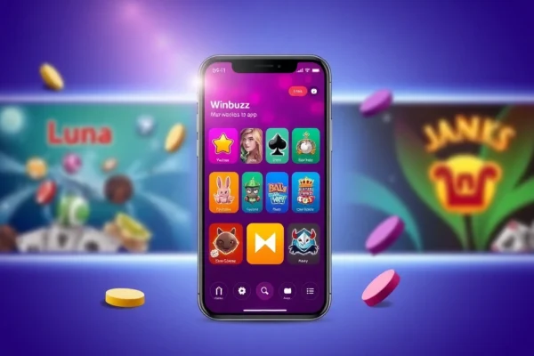 Maximize Your Gaming Experience with the Winbuzz App’s Comprehensive Features Winbuzz App user interface displaying diverse casino and betting games on a smartphone screen