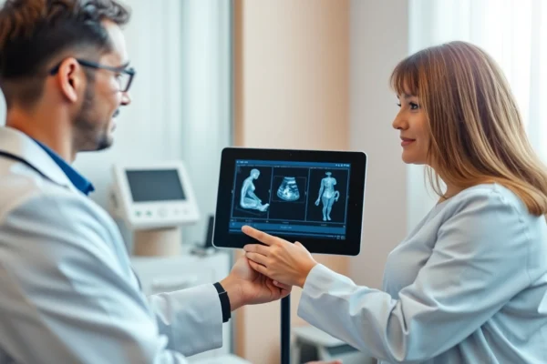 Professional team guiding couples through fecondazione assistita Torino options with ultrasound