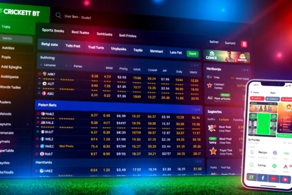 Professional scene illustrating Cricbet99 win in action with a user placing live cricket bets
