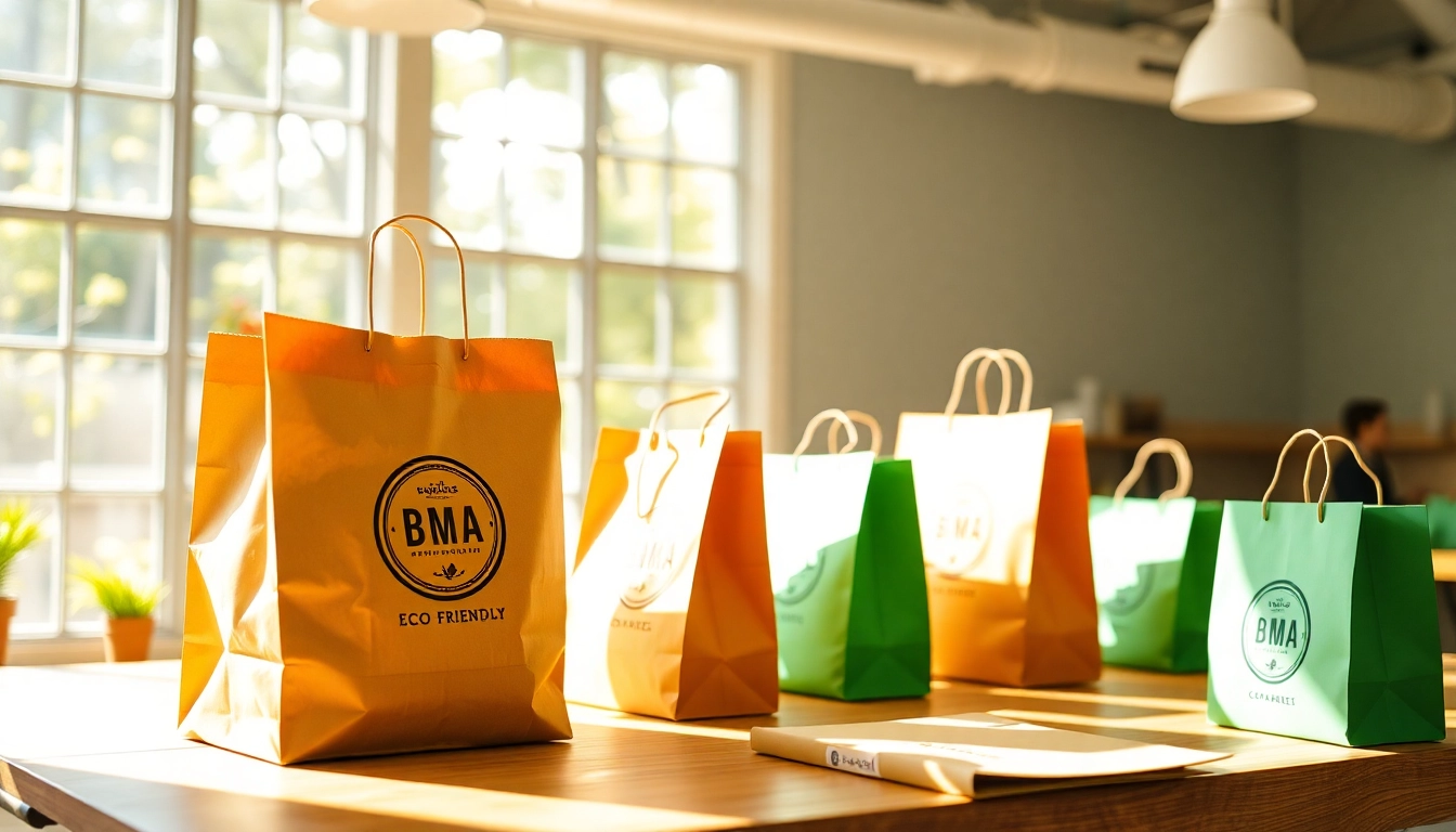 High-quality torba papierowa displayed in eco-friendly packaging process with branding details