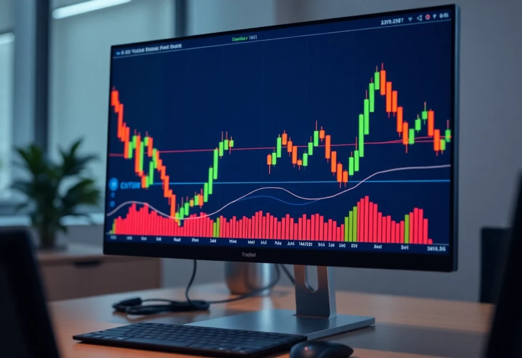 Trading view platform illustrating live market charts with vibrant candlestick patterns for traders