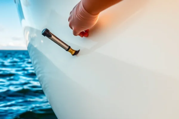 Effektive Boots Versiegelung: Der Schlüssel zum langanhaltenden Schutz Ihrer Wasserfahrzeuge Professional applying Boots Versiegelung to a boat surface to enhance protection and shine with